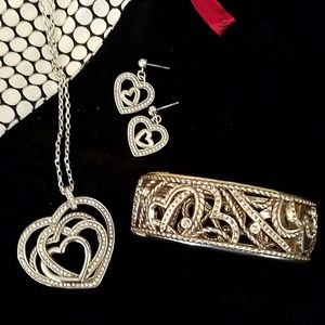 Brighton necklace, earring, bracelet set
